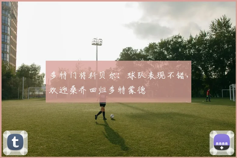 多特门将科贝尔：球队表现不错，欢迎桑乔回归多特蒙德